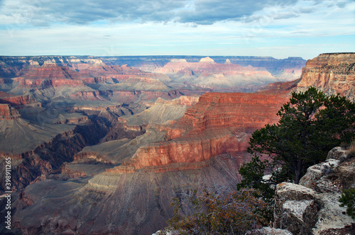 Evening light in the Grand Canyon looking east