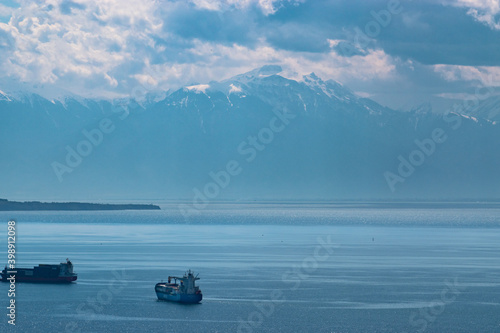 View on mount Olympus from Thessaloniki, Greece