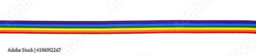 Straight colorful ribbon is...