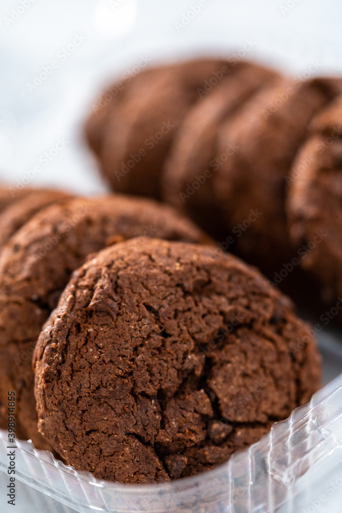 Fototapeta premium Double chocolate chip cookies