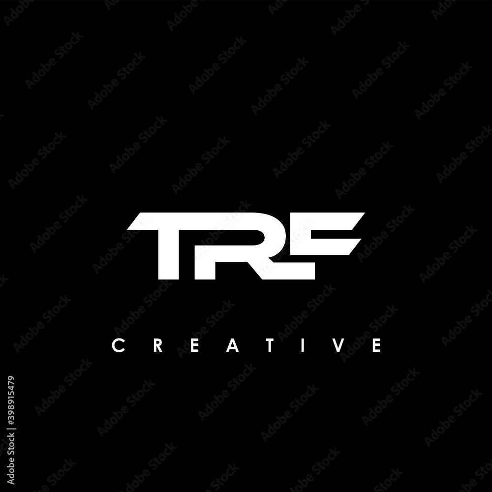 TRF Letter Initial Logo Design Template Vector Illustration TRF Letter Initial Logo Design Template Vector Illustration