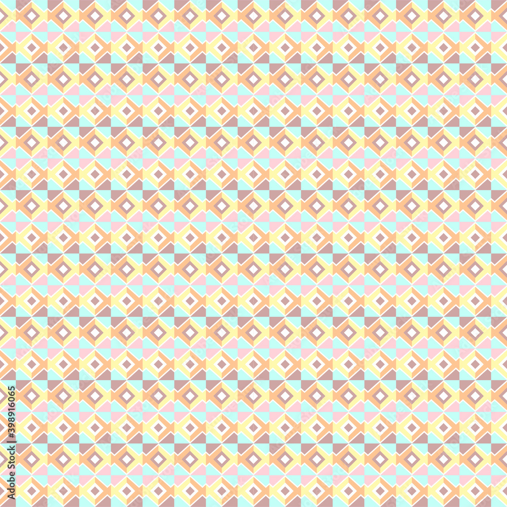 Seamless vector abstract pattern. Geometric shapes in the original ornament. Textured background for design of trendy fabrics and paper Seamless vector abstract pattern. Geometric shapes in the original ornament. Textured background for design of trendy fabrics and paper