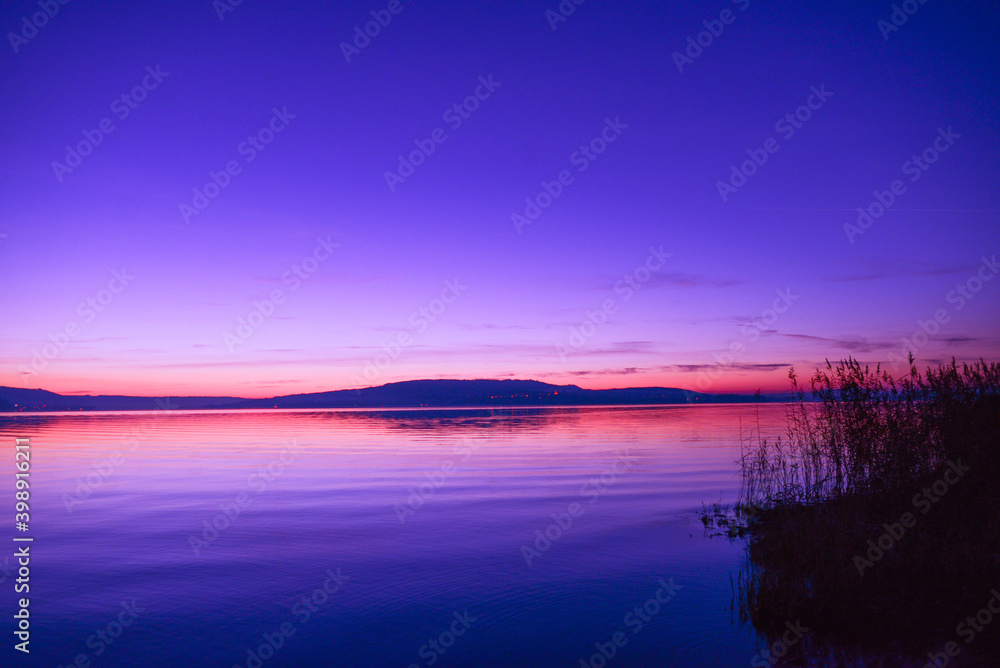 Sonnenuntergang am Bodensee (Insel Reichenau)