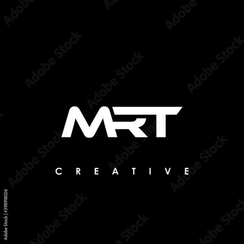 MRT Letter Initial Logo Design Template Vector Illustration