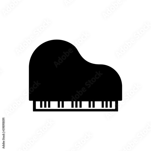 piano icon element of music icon for mobile concept and web apps. Thin line piano icon can be used for web and mobile. Premium icon on white background
