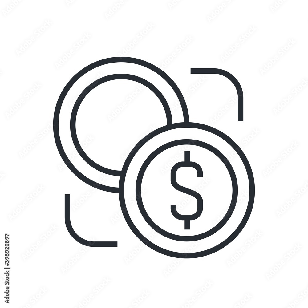 Exchange icon in line design style. Vector illustration. Exchange icon in line design style. Vector illustration.