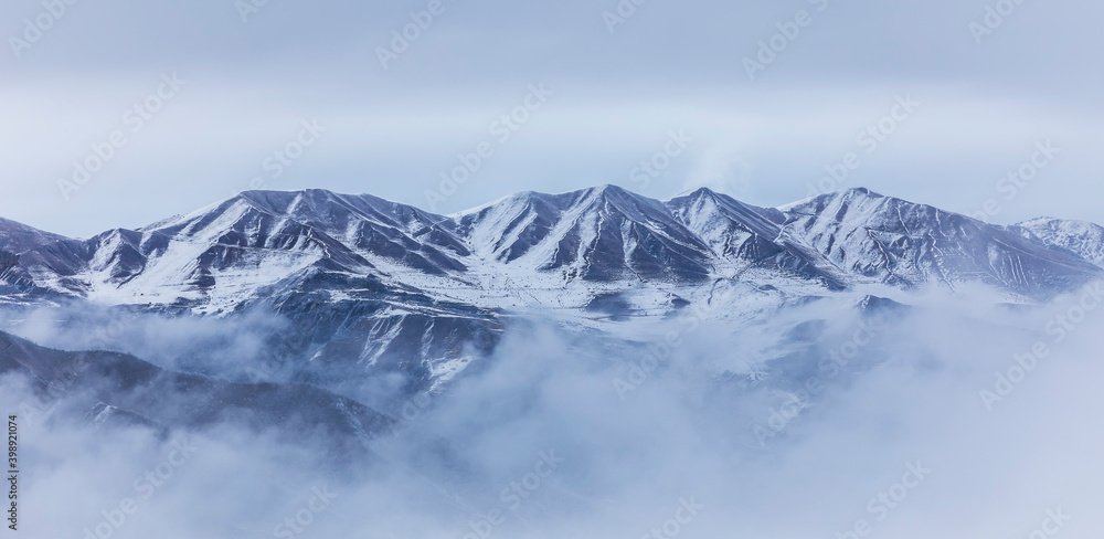 Winter time in the mountains