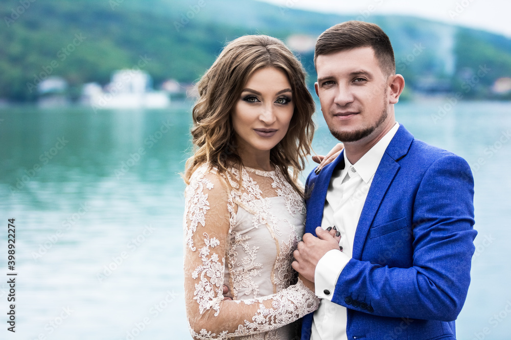 Beautiful young couple. Wedding. A family Beautiful young couple. Wedding. A family
