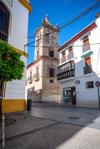 view of typical street in andalucia. spain