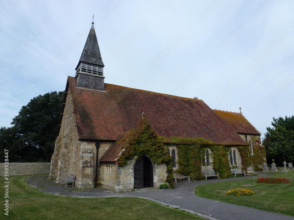 Fototapeta premium Church with a wooden tower