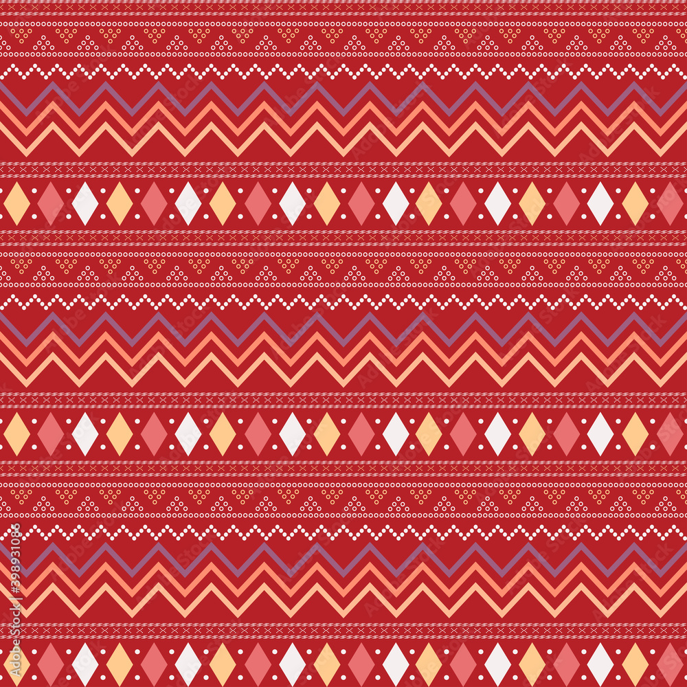 seamless ethnic pattern with geometric shapes. suitable used for print textile, sleeve, shirt, sarong, etc. beautiful design for fabric print seamless ethnic pattern with geometric shapes. suitable used for print textile, sleeve, shirt, sarong, etc. beautiful design for fabric print