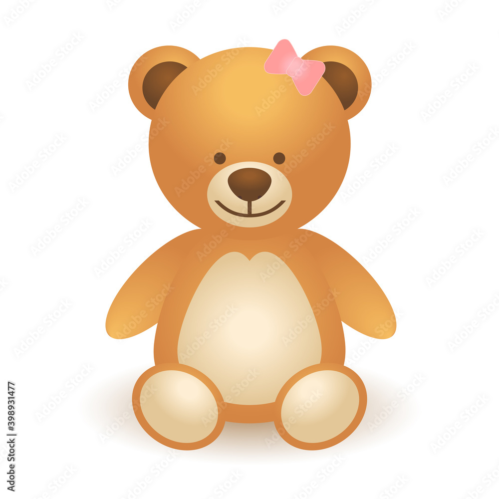 Teddy bear. Vector illustration. Teddy bear. Vector illustration.