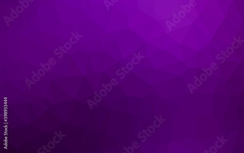 Dark Purple vector polygon abstract background. Colorful abstract illustration with gradient. Template for a cell phone background.