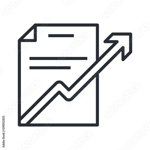 Increasing business profit icon. Business growth sign.