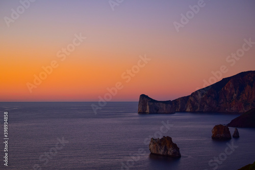 Sunset at Belvedere di Nebida (SU, Sardinia, Italy)