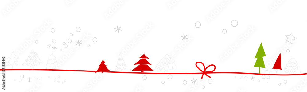 Schleife Band Banner Christbaum Tannenbaum Rot Grün