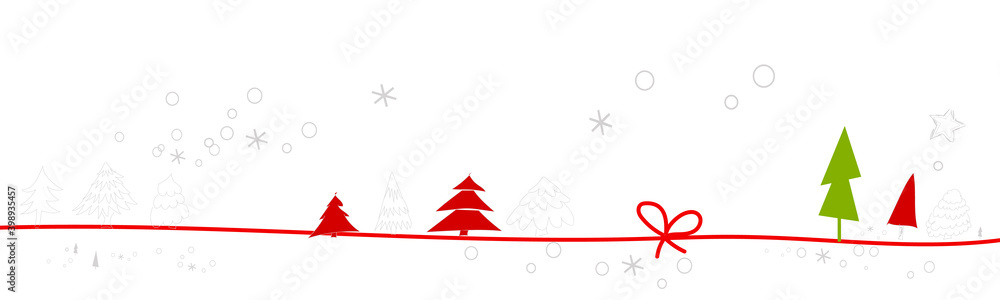 Schleife Band Banner Weihnachten Tannenbaum Christbaum Rot Grün