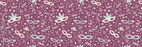 Colorful wallpaper with texture for Carnival Party. Vector