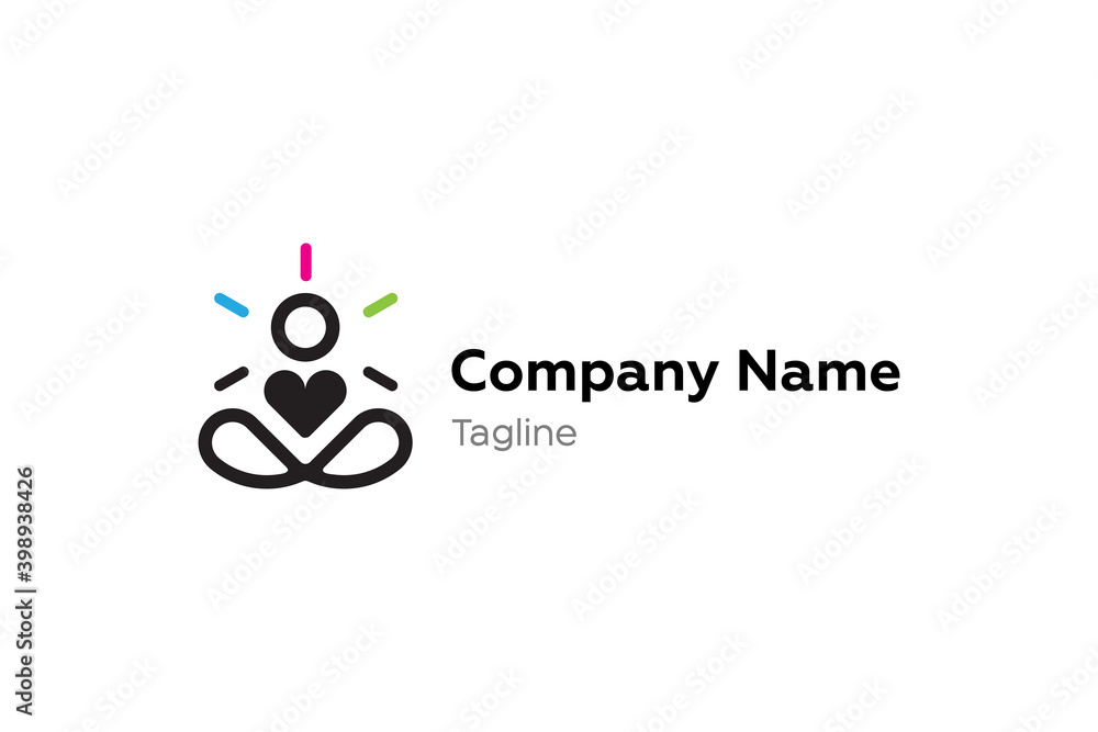 Yoga, Fitness, Healthcare, Nutritious, Food and Environment Logo Concept. Corporate Brand Identity. Yoga, Fitness, Healthcare, Nutritious, Food and Environment Logo Concept. Corporate Brand Identity.
