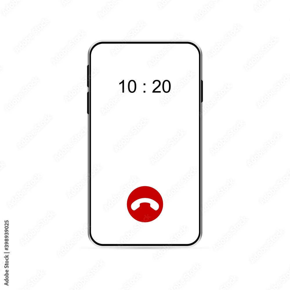 Smartphone icon, modern technology mobile app design mockup, call screen, user interface for vector illustration. Smartphone icon, modern technology mobile app design mockup, call screen, user interface for vector illustration.