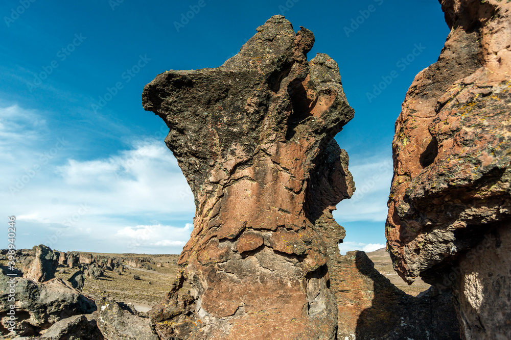weathered volcanic rocks