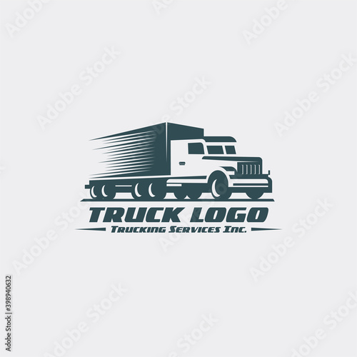 Flat truck logo