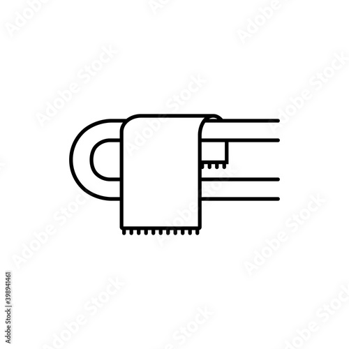 pipe dryer icon element of plumbing icon for mobile concept and web apps. Thin line pipe dryer icon can be used for web and mobile. Premium icon on white background