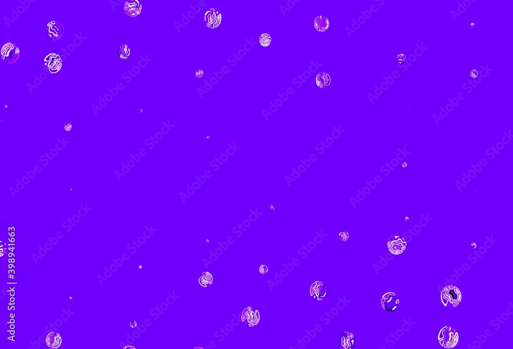 Light Purple vector background with bubbles. Light Purple vector background with bubbles.