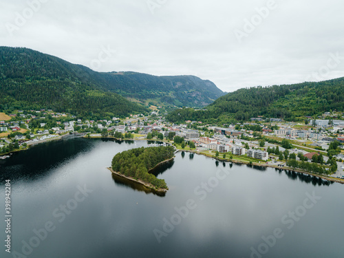Bilde på lerret The Norwegian town of Fagernes