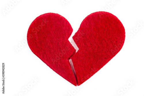 Broken heart figure, sadnes...