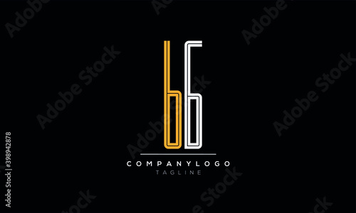 Alphabet letters Initials Monogram B6