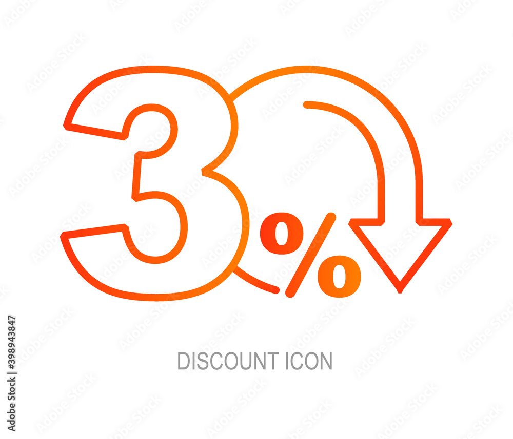 Percent down line icon isolated on background. Sale Banner Template Design. Special Offer Banner Vector Illustration. illustration.
Percent down line icon isolated on background. Sale Banner Template Design. Special Offer Banner Vector Illustration. illustration.