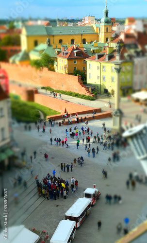 Wallpaper Mural Warsaw old town turist attraction from above Torontodigital.ca