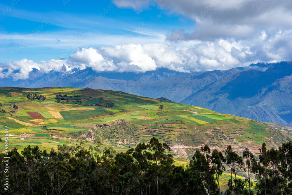 Peru, view over landscape into the Colca Canyon. Peru, view over landscape into the Colca Canyon.