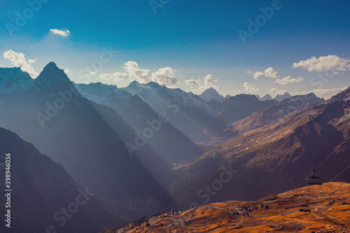 sunrise over the mountains