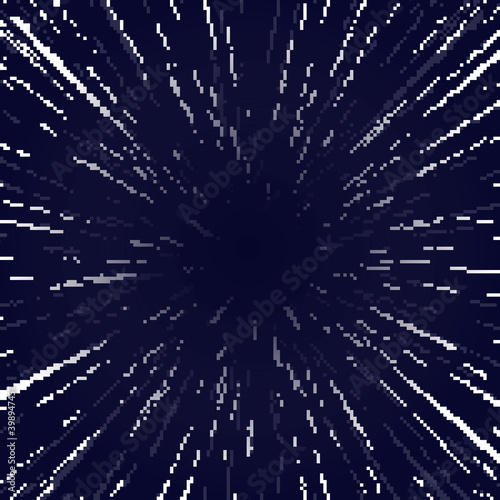 Bilde på lerret Pixel cosmic background