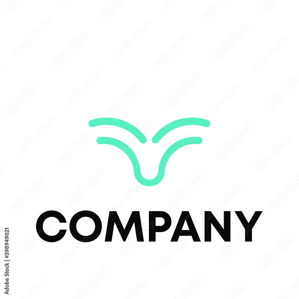 wings luxury logo design