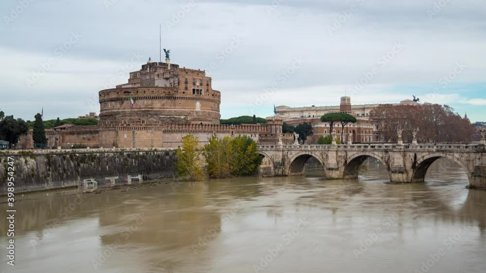Rome - Old town and Tiber river - Time lapse video - 4K 25p Rome - Old town and Tiber river - Time lapse video - 4K 25p