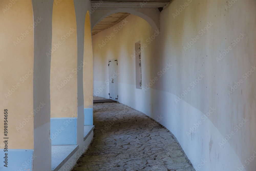 Fototapeta premium Passage in the European manor house.