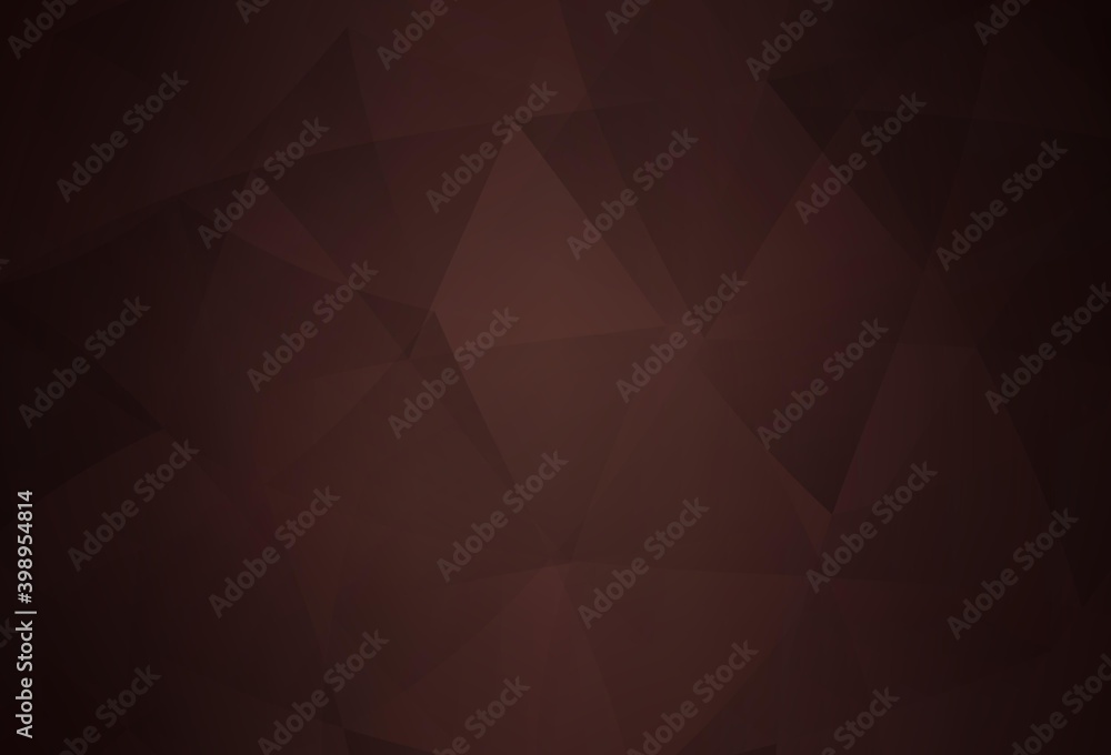 Obraz premium Dark Pink, Red vector gradient triangles template.