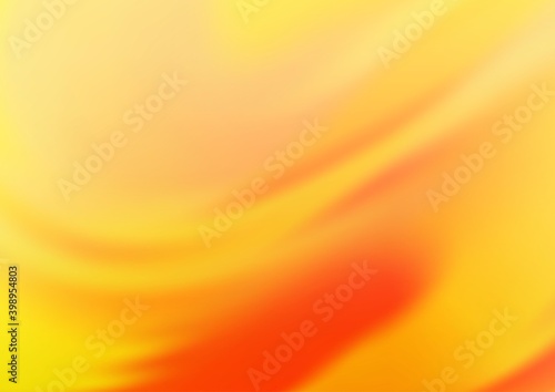 Light Yellow, Orange vector modern bokeh pattern. An elegant bright illustration with gradient. The template can be used for your brand book.