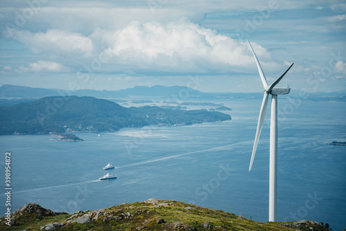 Windmills at the west coast of Norway