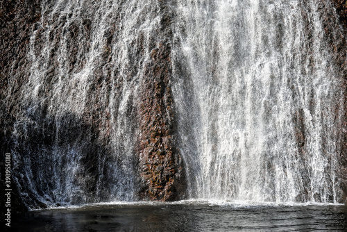 Waterfall on Agrio river, Patagonia, Neuqen. Land of dinosaurs. Provincial Park of Copahue.