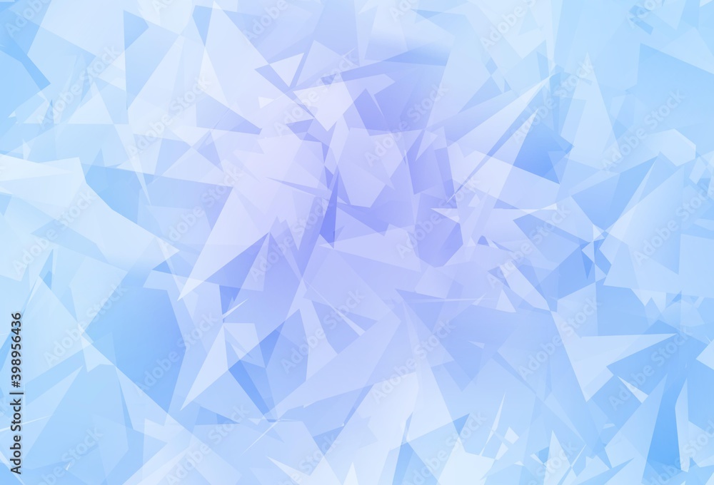 Light Pink, Blue vector template with chaotic poly shapes.