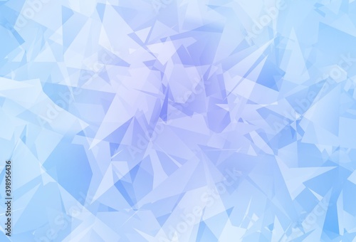 Light Pink, Blue vector template with chaotic poly shapes.
