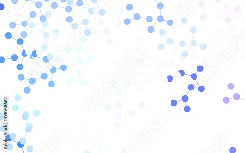 Light Pink, Blue vector texture with artificial intelligence concept.