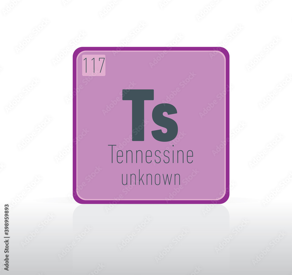 Tennessine periodic table single element. Tennessine periodic table single element.