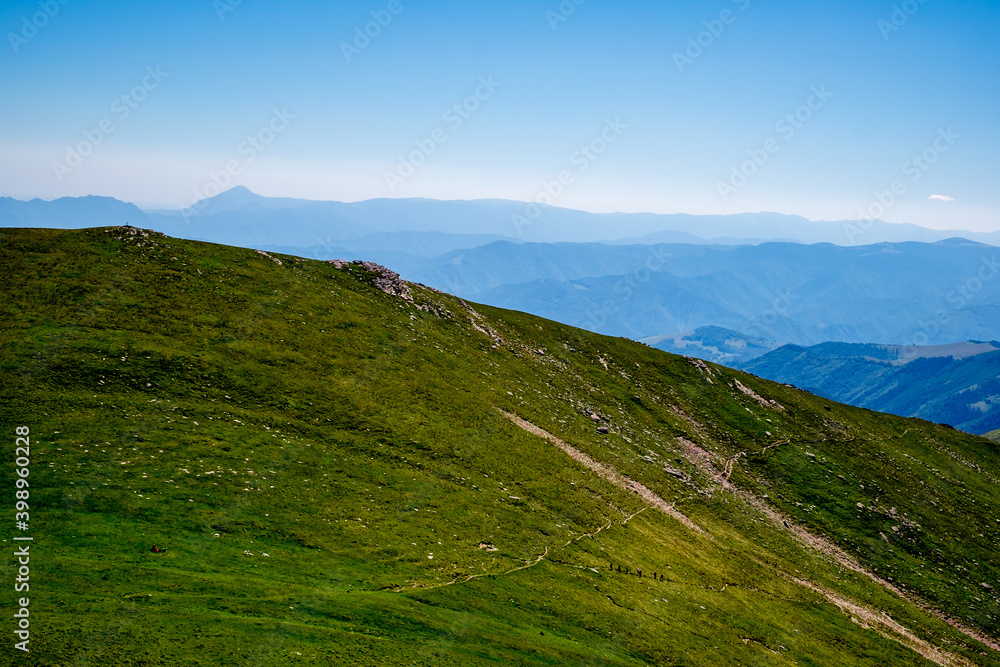 Beautiful view from Fagaras Romanian mountains, Suru peak. Beautiful view from Fagaras Romanian mountains, Suru peak.