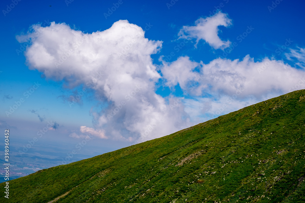 Beautiful view from Fagaras Romanian mountains, Suru peak. Beautiful view from Fagaras Romanian mountains, Suru peak.