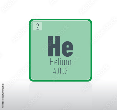 Helium periodic table single element. 